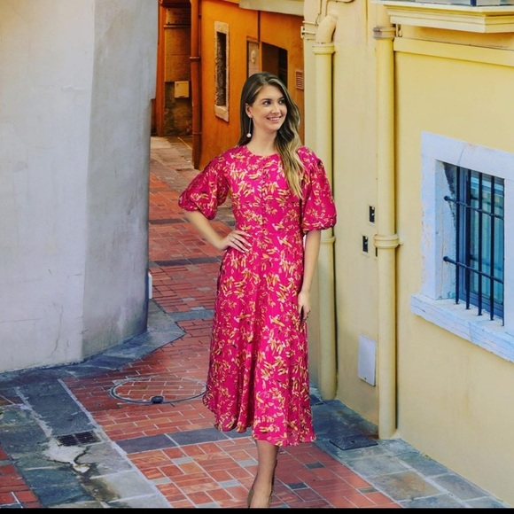 Atelier New York floral dress silk - Picture 1 of 5